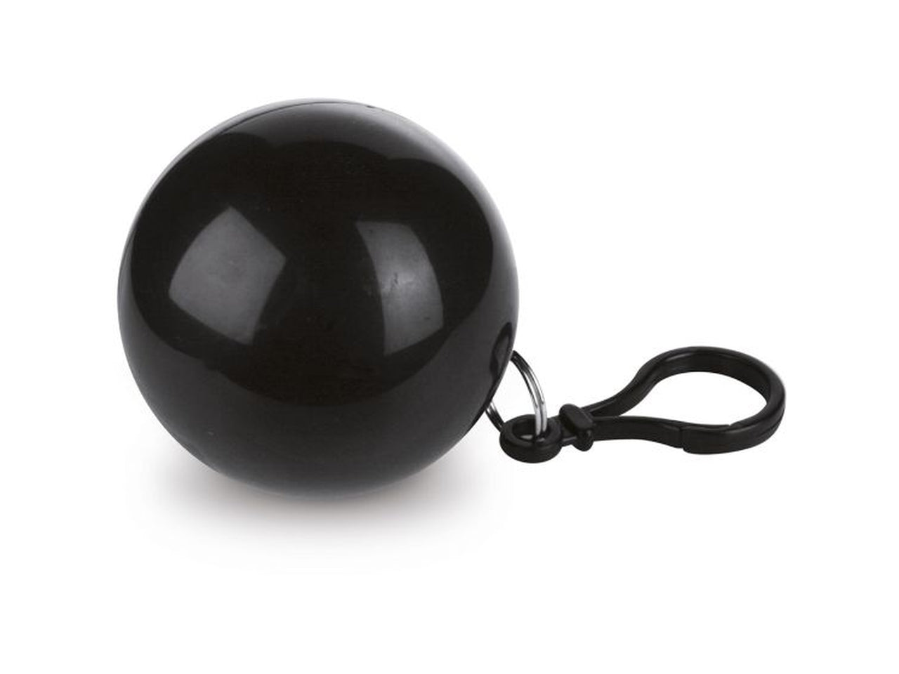 Impermeabile anti pioggia in sfera colorata con moschettone