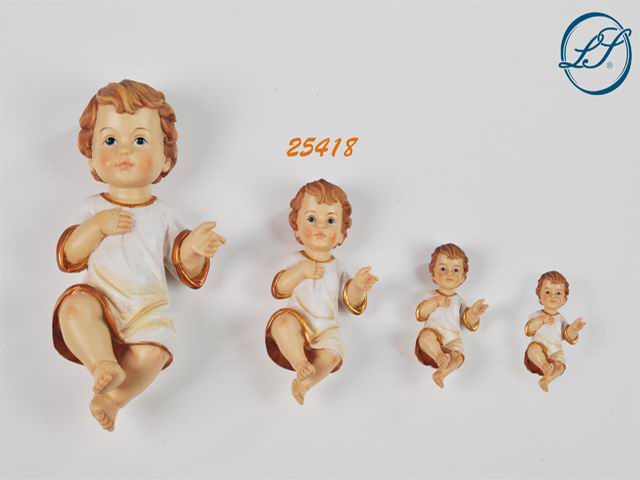 Gesu' bambino con vestito misura 10cm