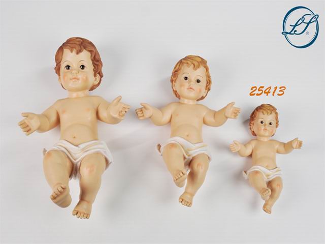 Gesu' bambino in resina misura 19cm