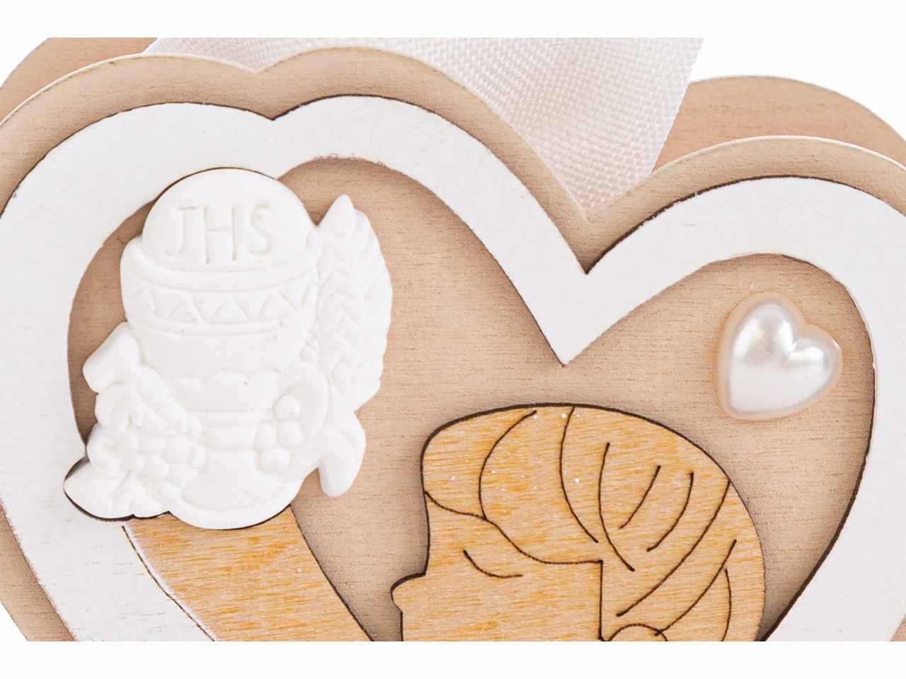 Sacchetto porta confetti in legno per comunione boy 3,5x6,5xh.8,5 cm