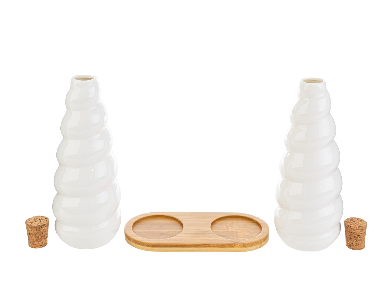 Set olio e aceto in porcellana misura 15x7xh.19cm