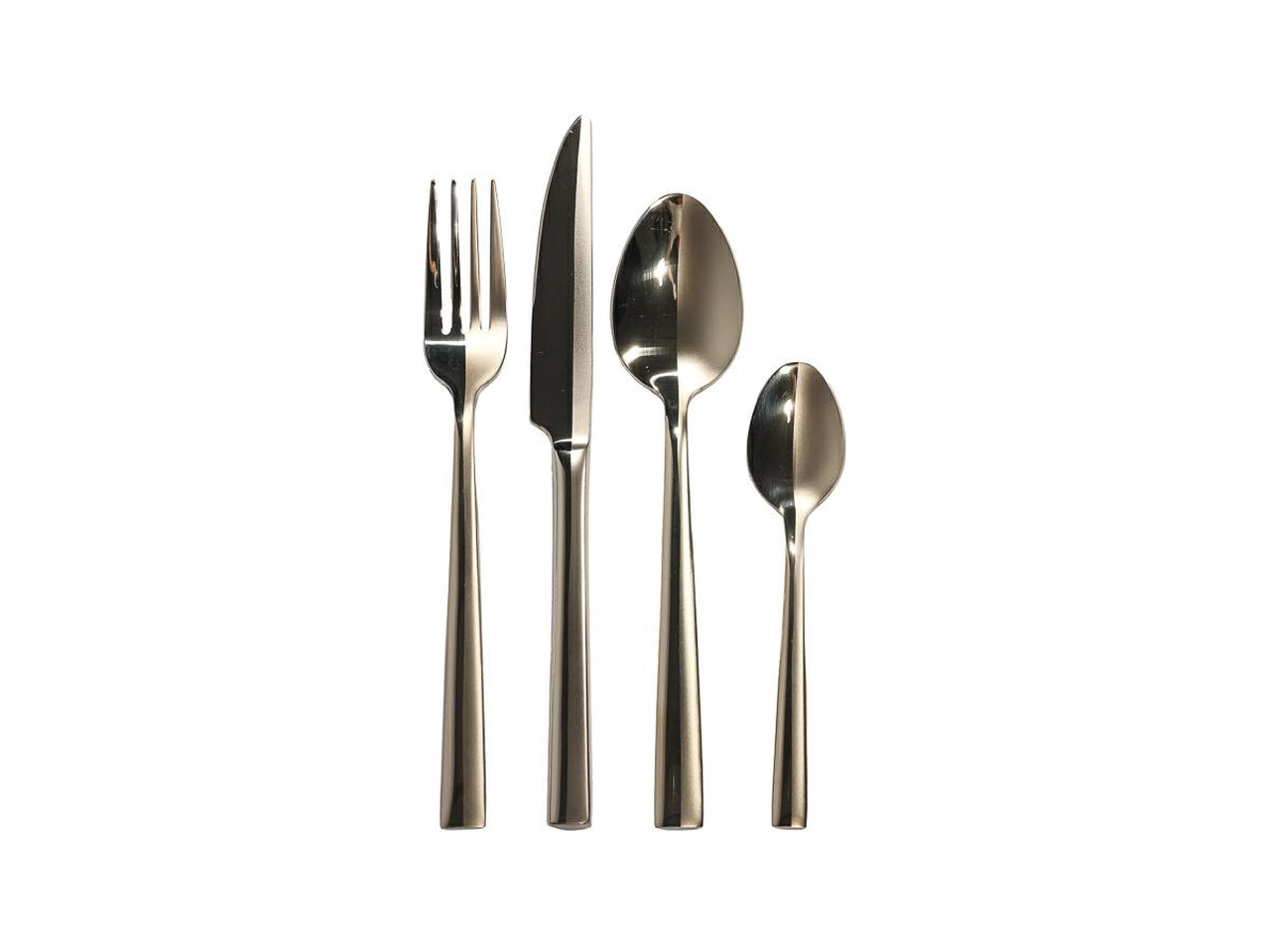 Posate in acciaio light gold set da 24 posate