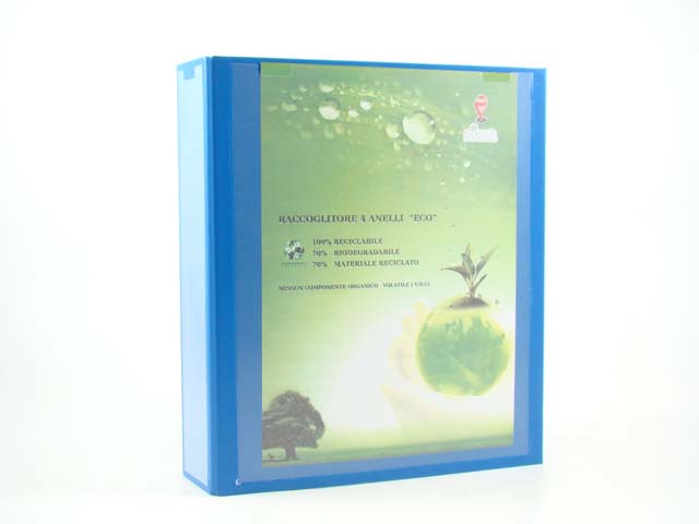 Raccoglitore 4 anelli 40mm blu2011/40bl