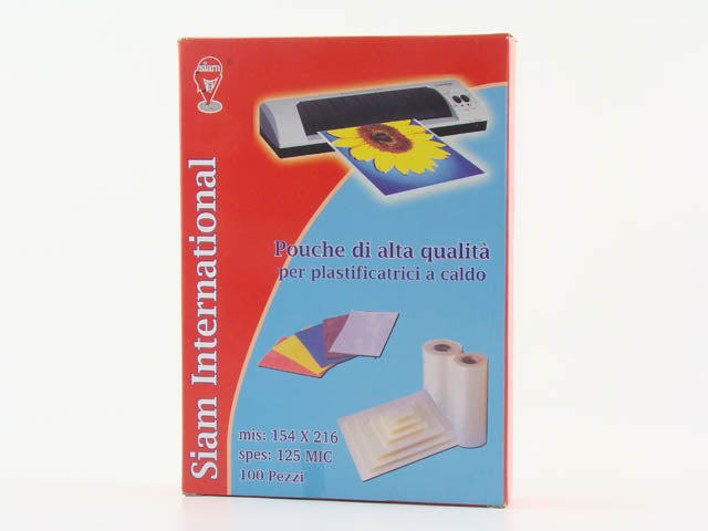 Pouch 154x216mm 125mc 100 pezzi