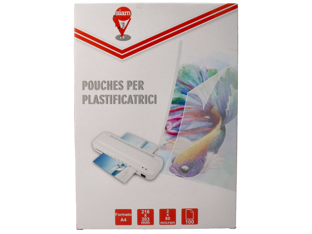 Pouch 216x303mm 80mc 100 pezzi