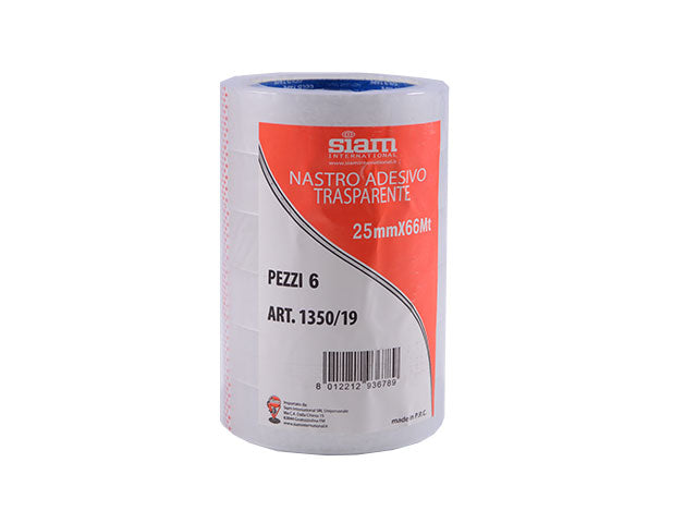 Scotch adesivo Siam in PPL trasparente 25 mm x 66 mt