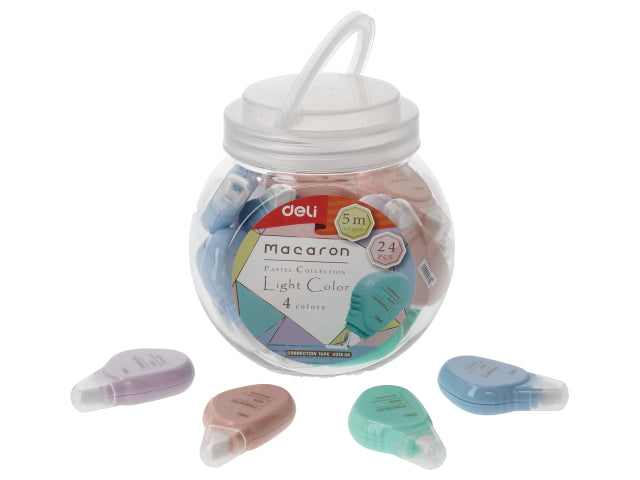 Barattolo mini correttore 24 pezzi 5mmx5mt