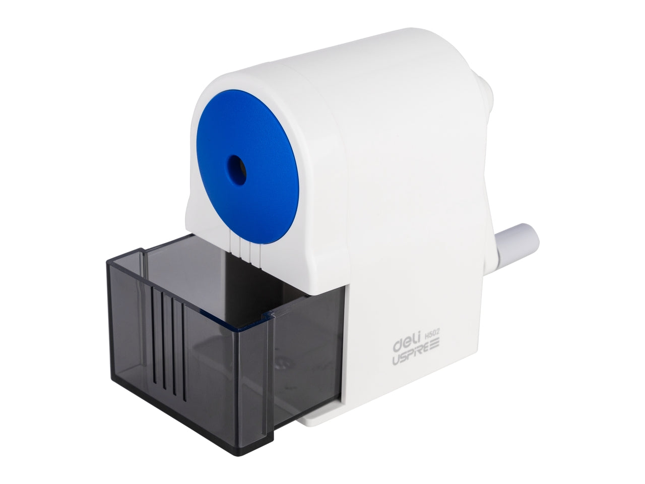 Temperamatite manuale con manovella in 3 colori assortiti in plastica, 5 gradi di affilatura - Deli