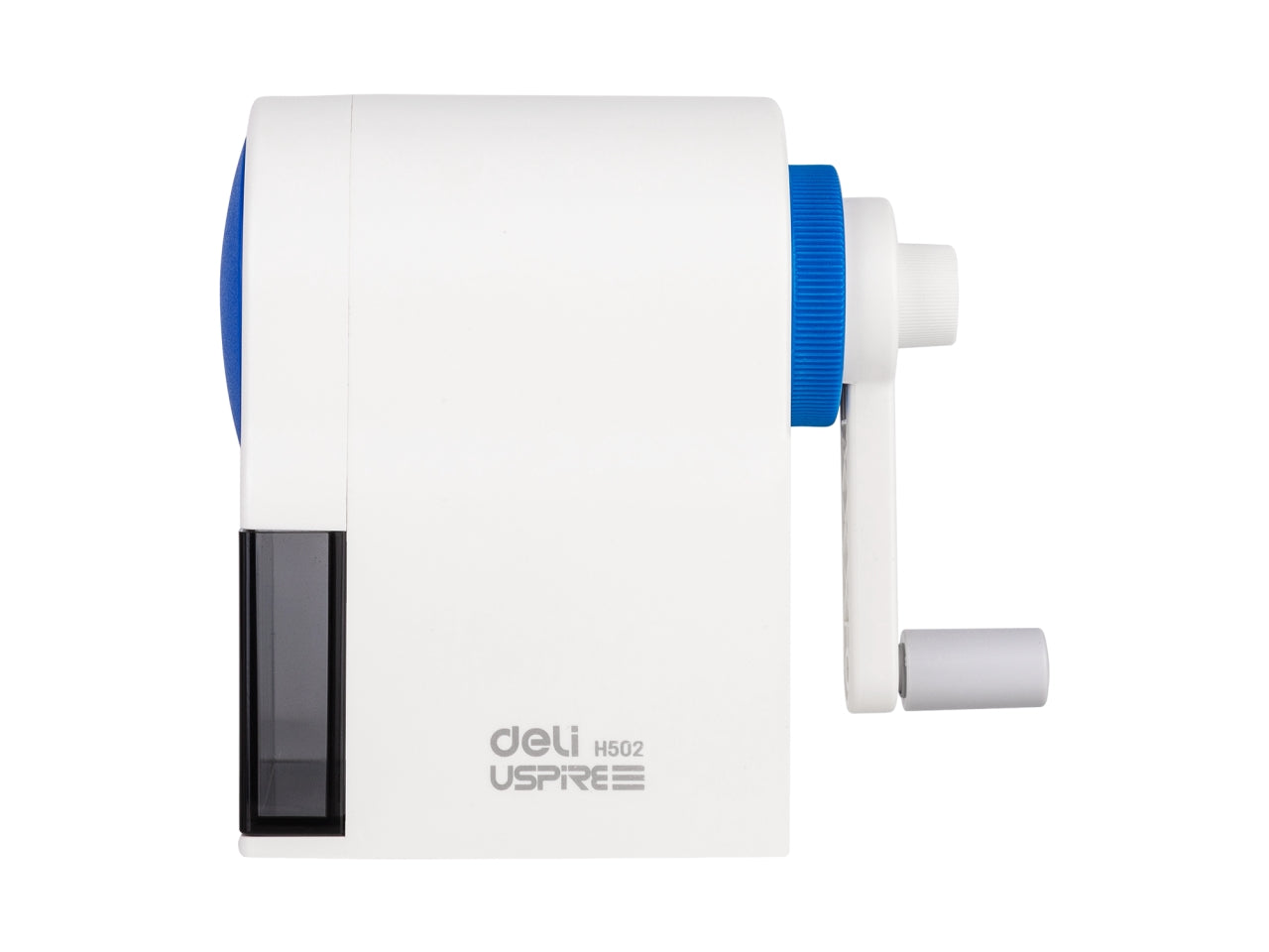 Temperamatite manuale con manovella in 3 colori assortiti in plastica, 5 gradi di affilatura - Deli