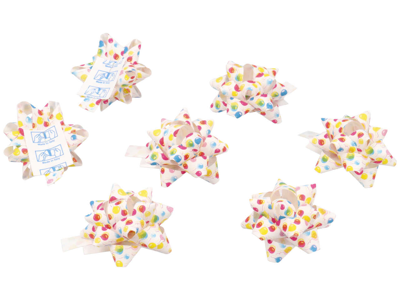 Coccarde 13mm decoro ballons - la confezione contiene 30 coccarde