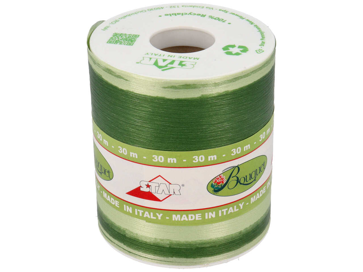 Nastro verde sfumato per fioristi 10cmx30mt - Star
