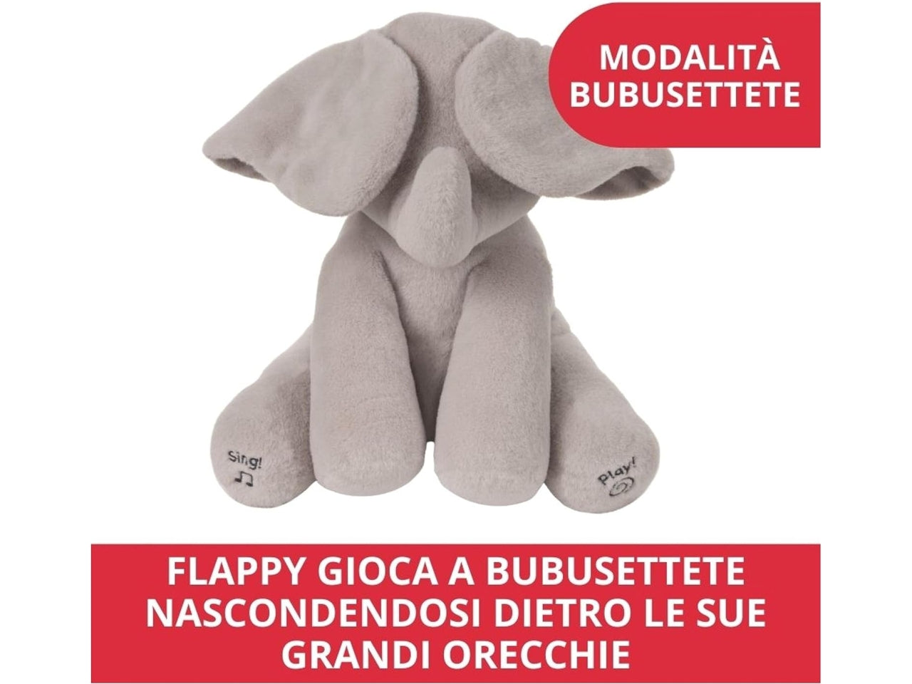 Gund flappy elefantino interattivo parlante