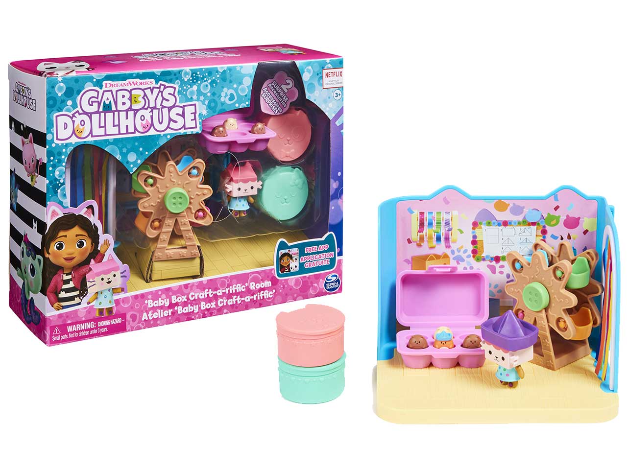 Gabby's Dollhouse le stanze della casa studio d'arte