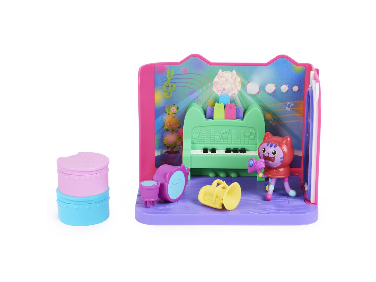 Gabby's Dollhouse le stanze della casa stanza della musica