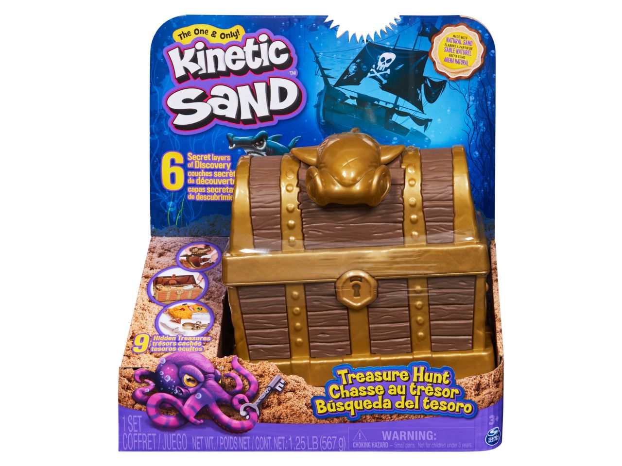 Kinetic sand playset caccia al tesoro
