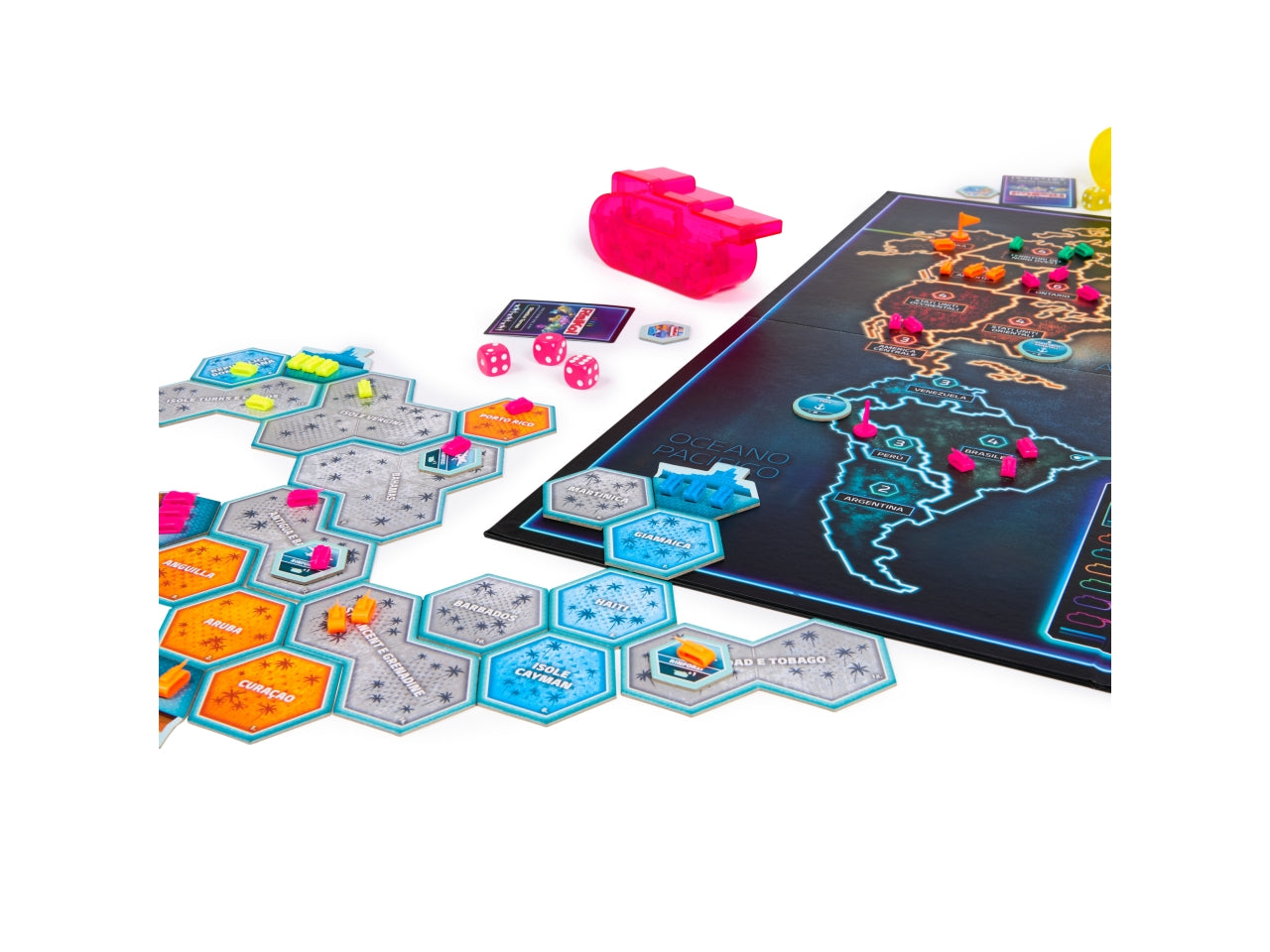 Risiko! Deluxe: Gioco da Tavolo Strategico, Carta e Plastica, Multicolore, EtÃ  10+, Plancia Extra Large, Obiettivi Segreti - Spin Master