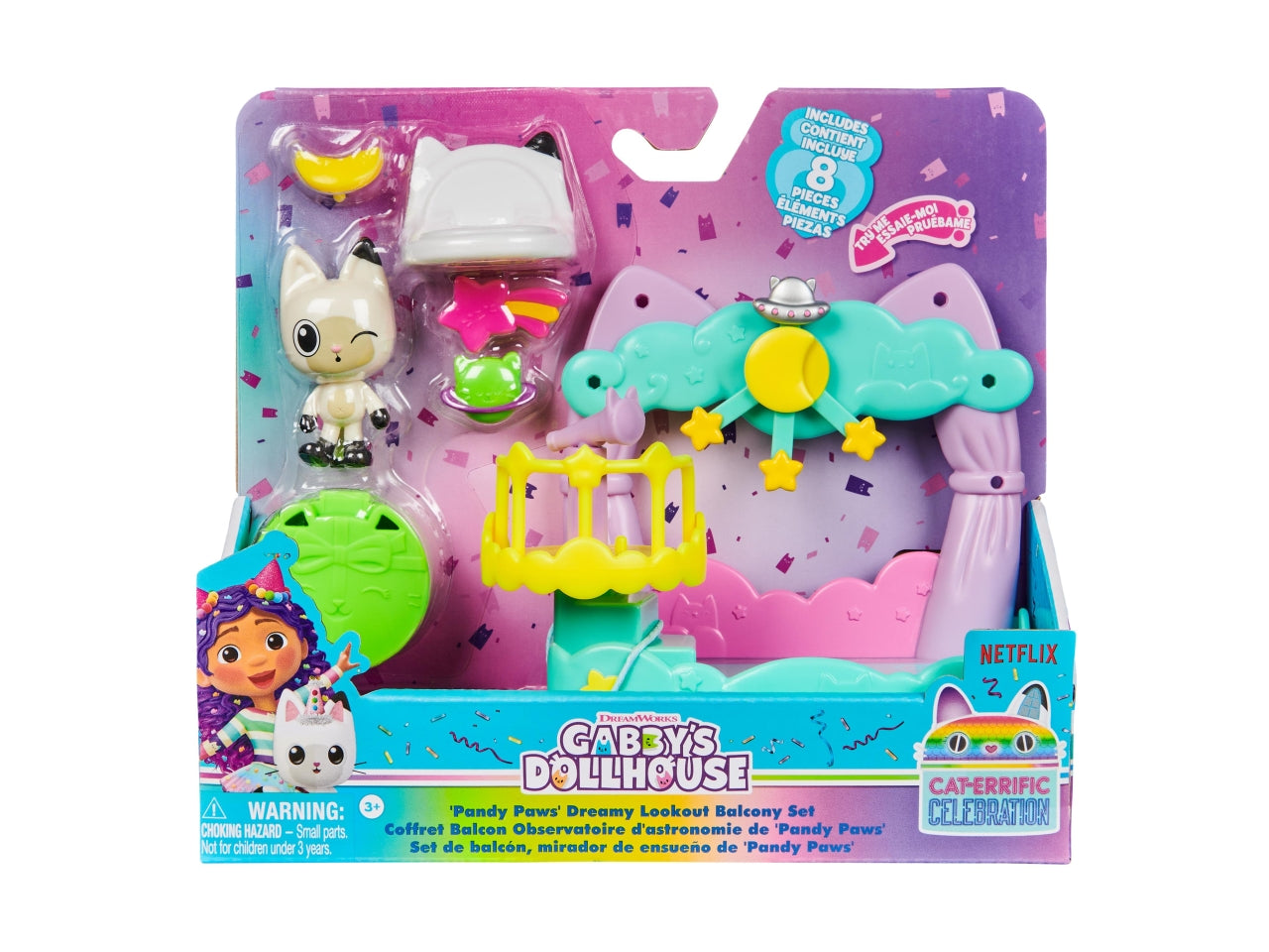 Gabby's Dollhouse i balconi della casa con personaggio, accessori e scatola a sorpresa per bambine di 3+ anni - Spin Master $