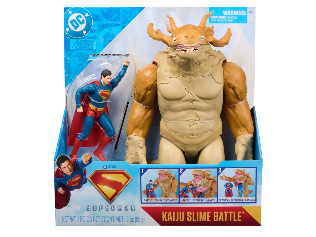 Superman movie kaiju vs superman con slime