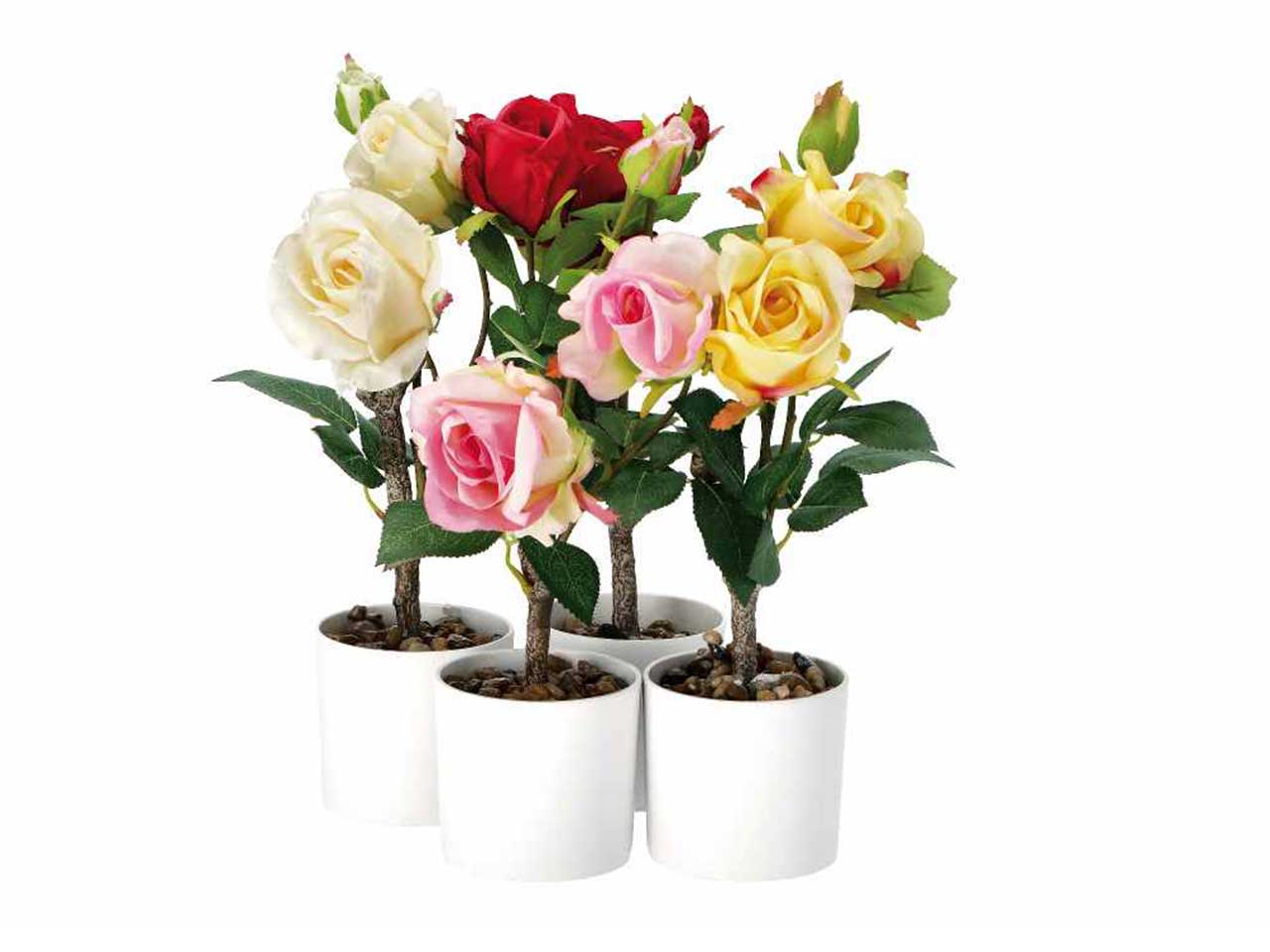 Vaso c/rose d.10xh38cm 74883