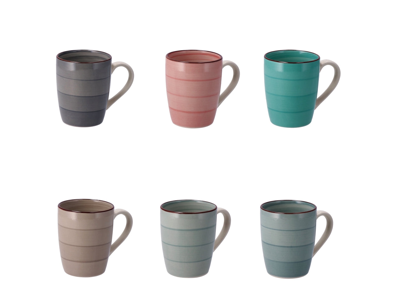 Tazza mug ceramica corail 9xh10cm assortiti 105672