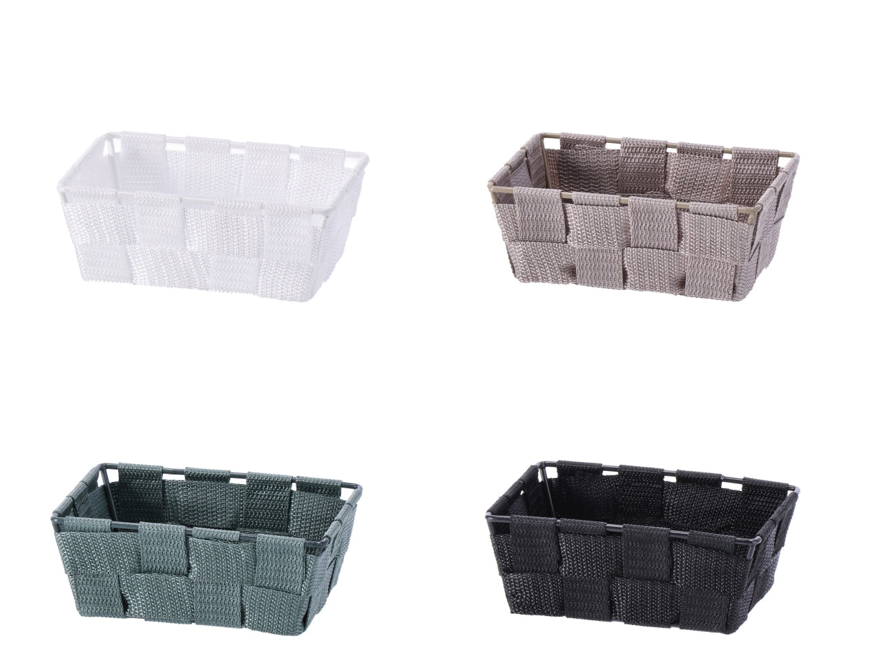 Cestino in tessuto 15x10xh.6cm kate 4 colori assortiti