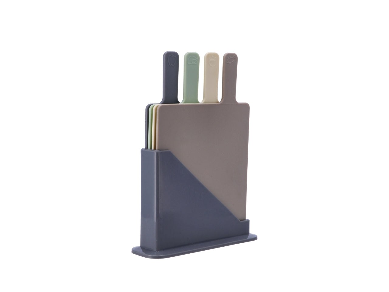 Set 4 taglieri rettangolari in plastica 23x33cm
