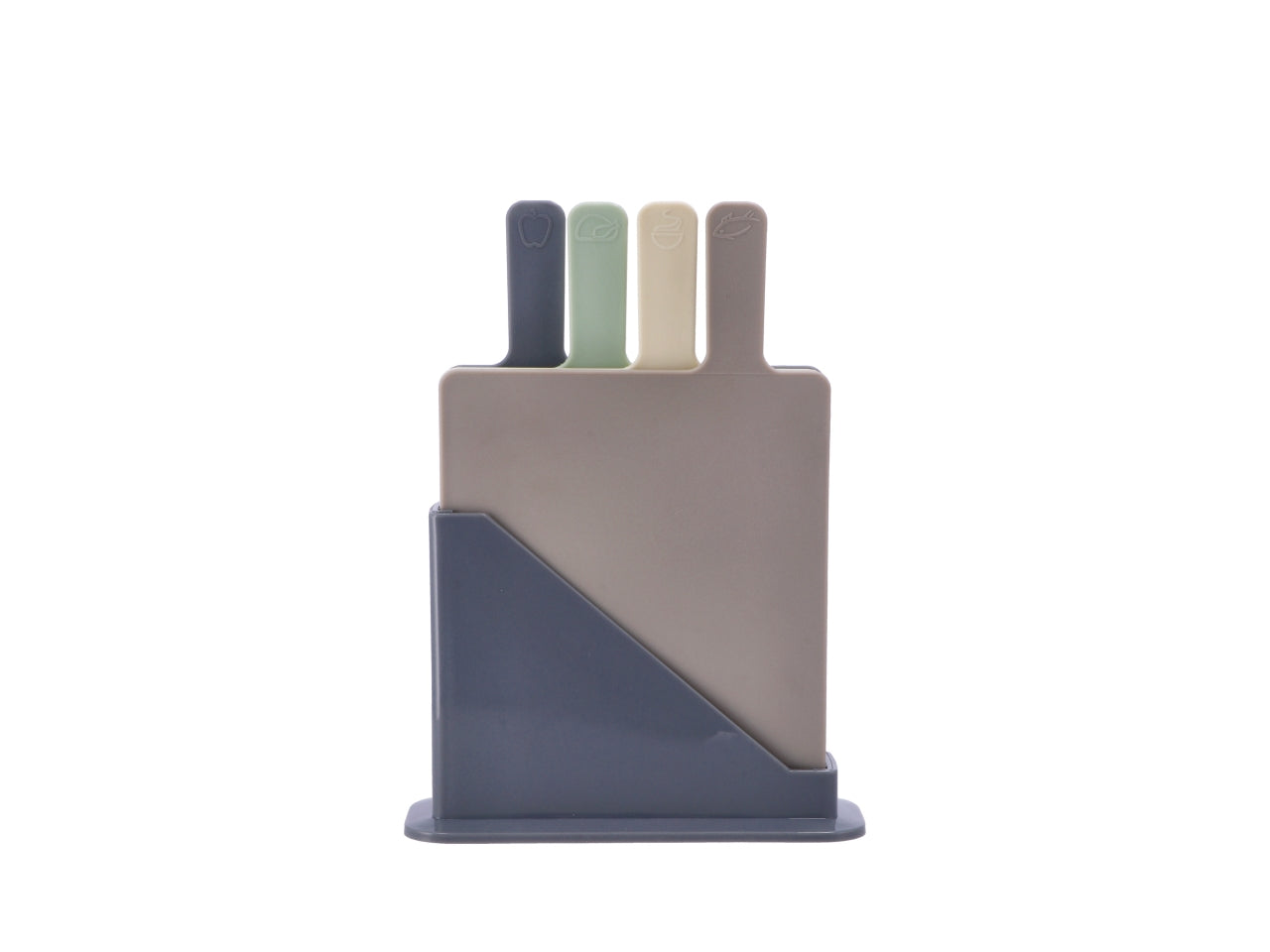 Set 4 taglieri rettangolari in plastica 23x33cm