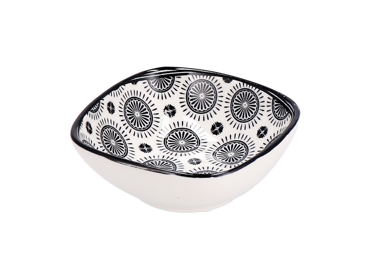 Ciotola in ceramica tricy 8x8xh.3cm 2 disegni assortiti