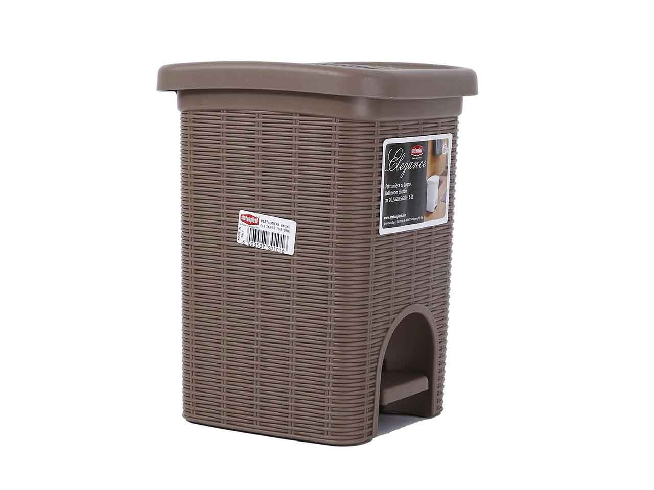 Pattumiera elegance 6lt tortora 30101