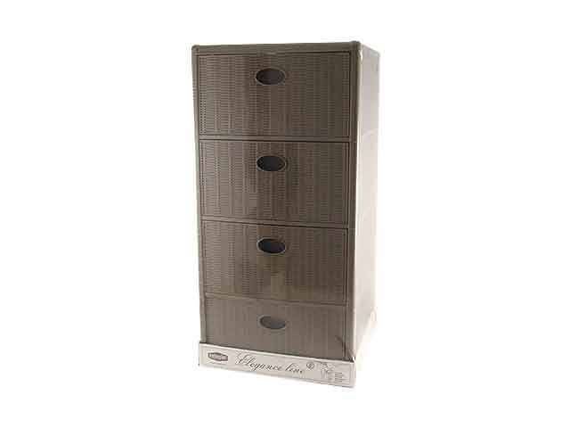 Cassettiera elegance tortora 40x40x80cm 30401