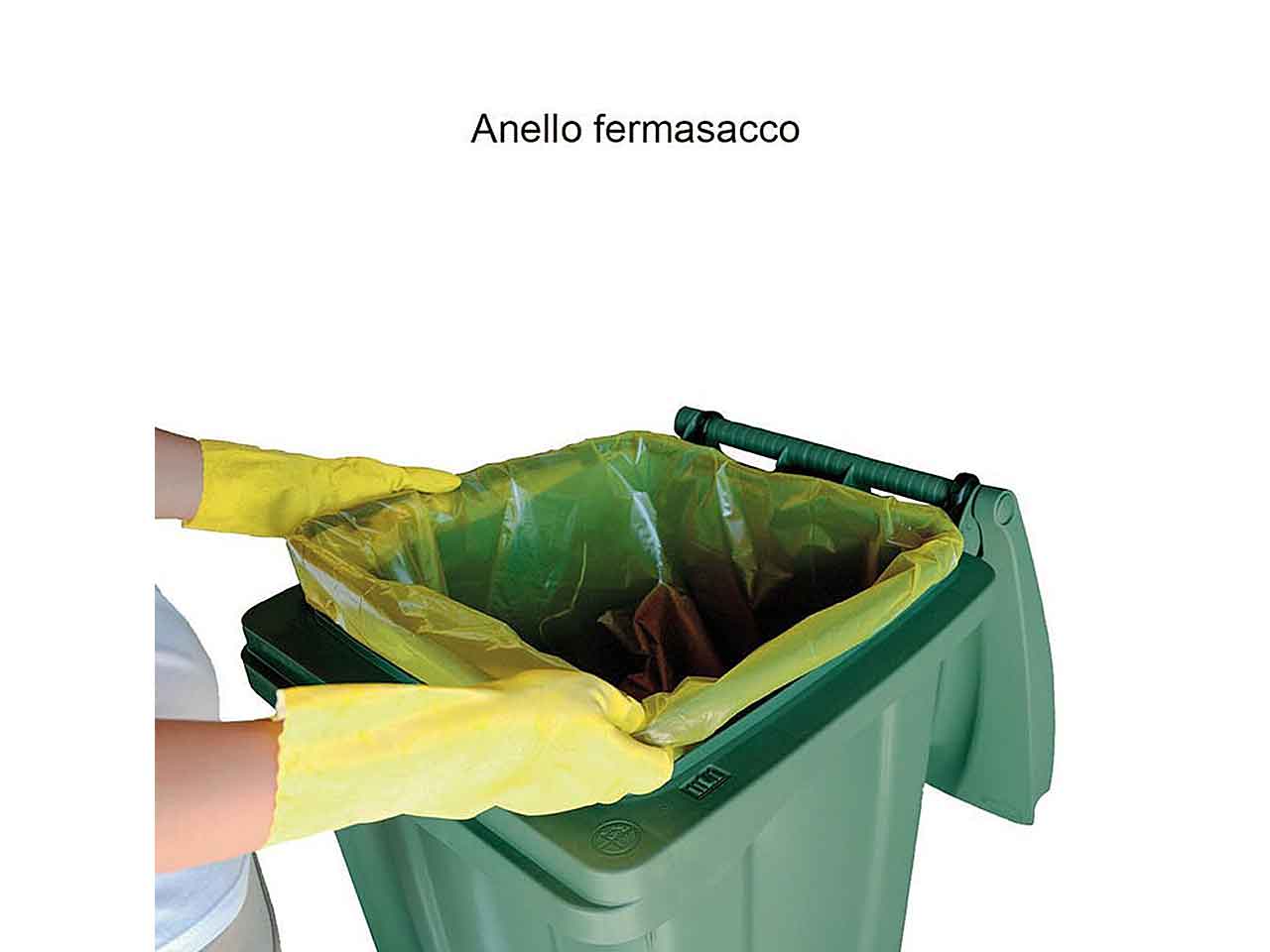 Bidone carrellato c/pedale 120lt 25701