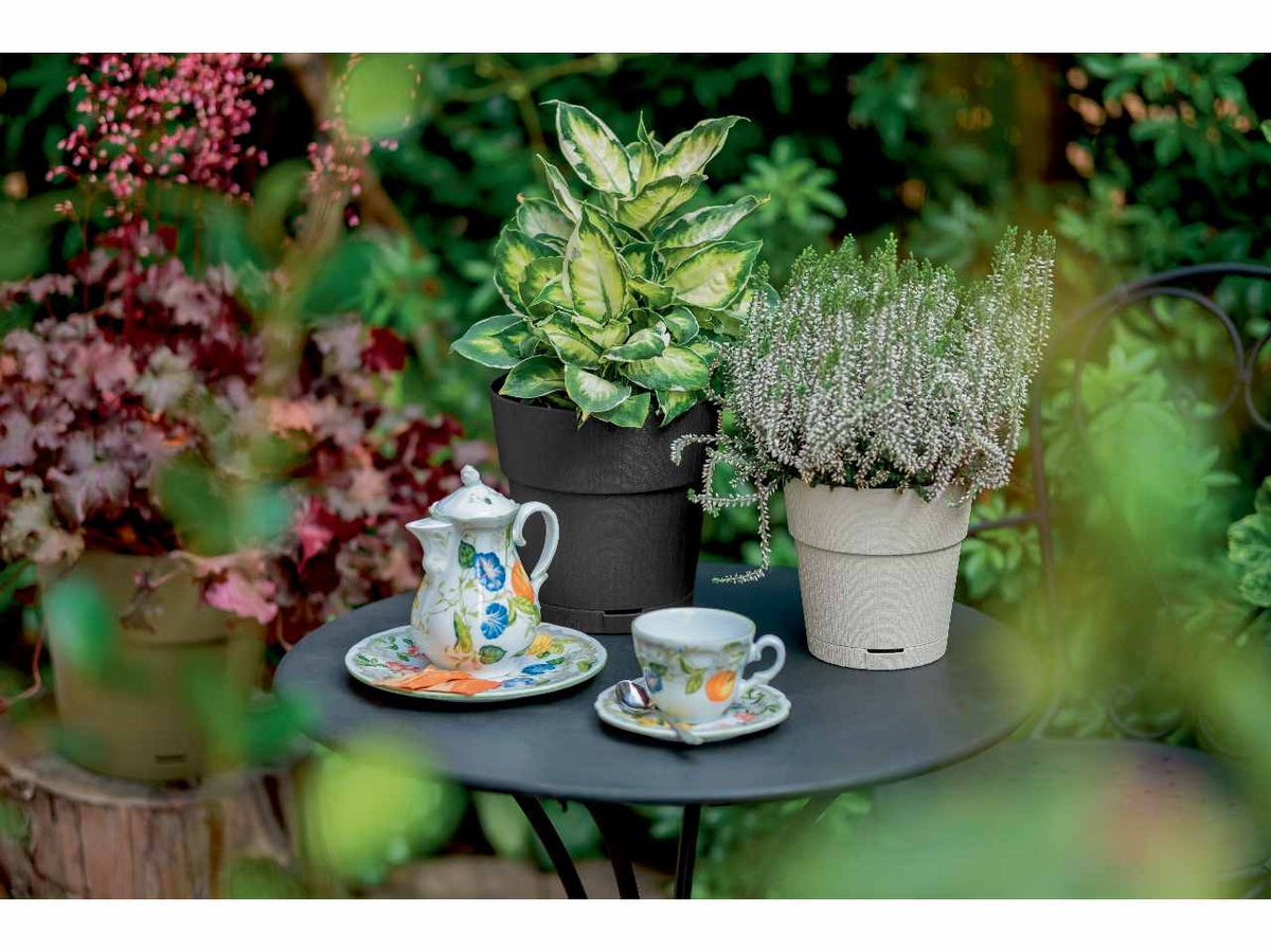 Vaso ethica d.25xh.25cm colore gesso
