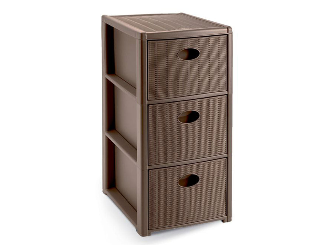 Cassettiera elegance 3 slim colore tortora