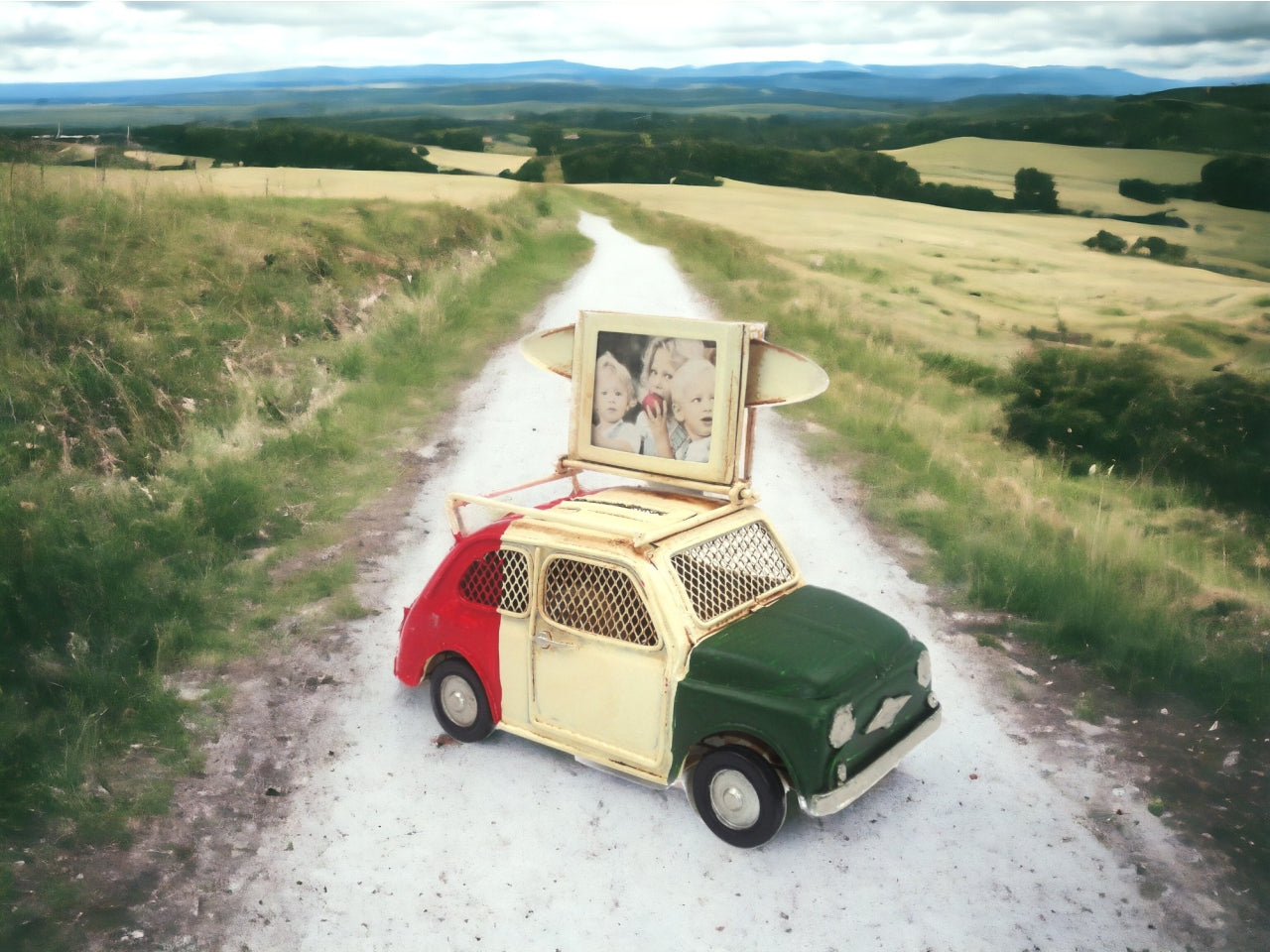 Auto 500 italia in metallo