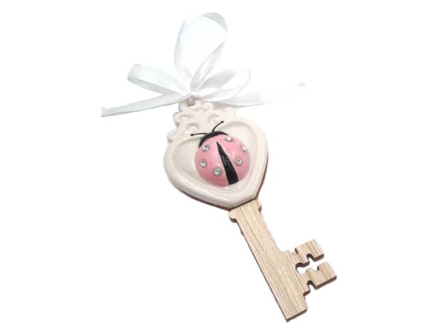 Chiave coccinella rosa 4914p
