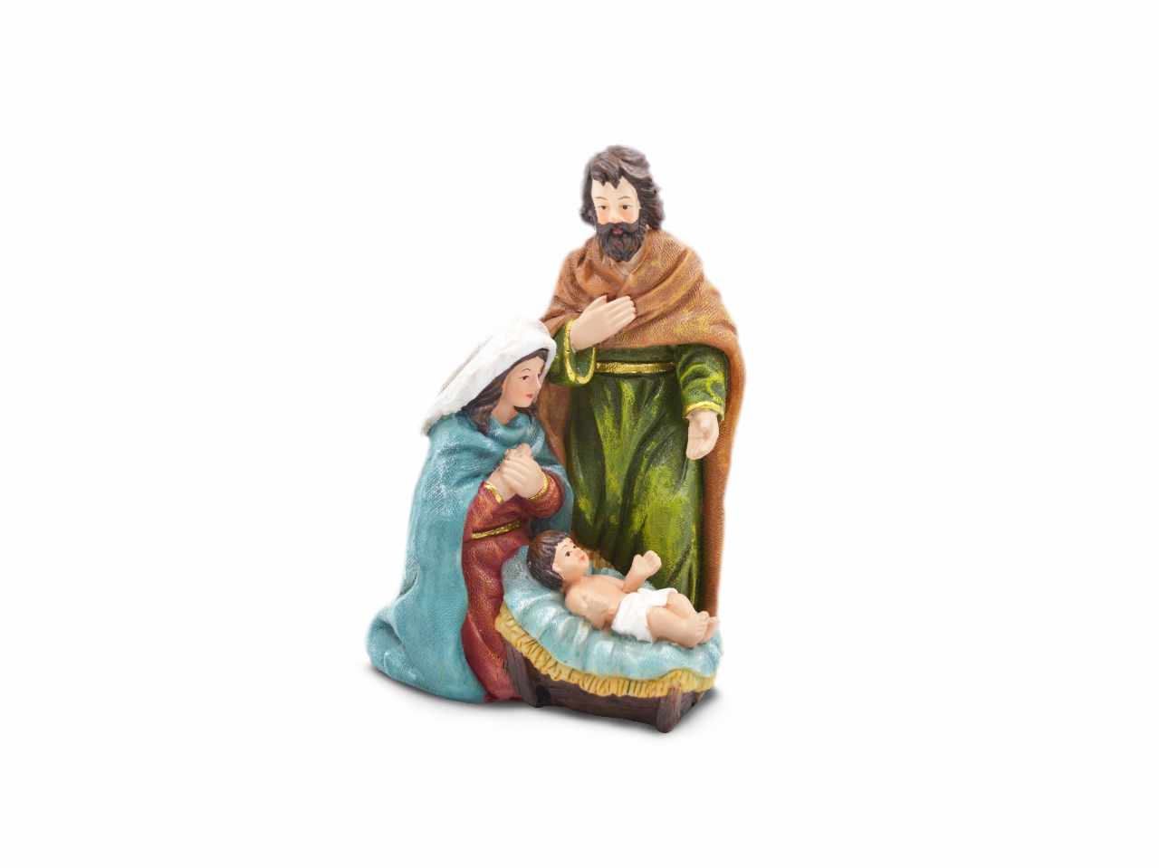 Nativita' in resina colorata