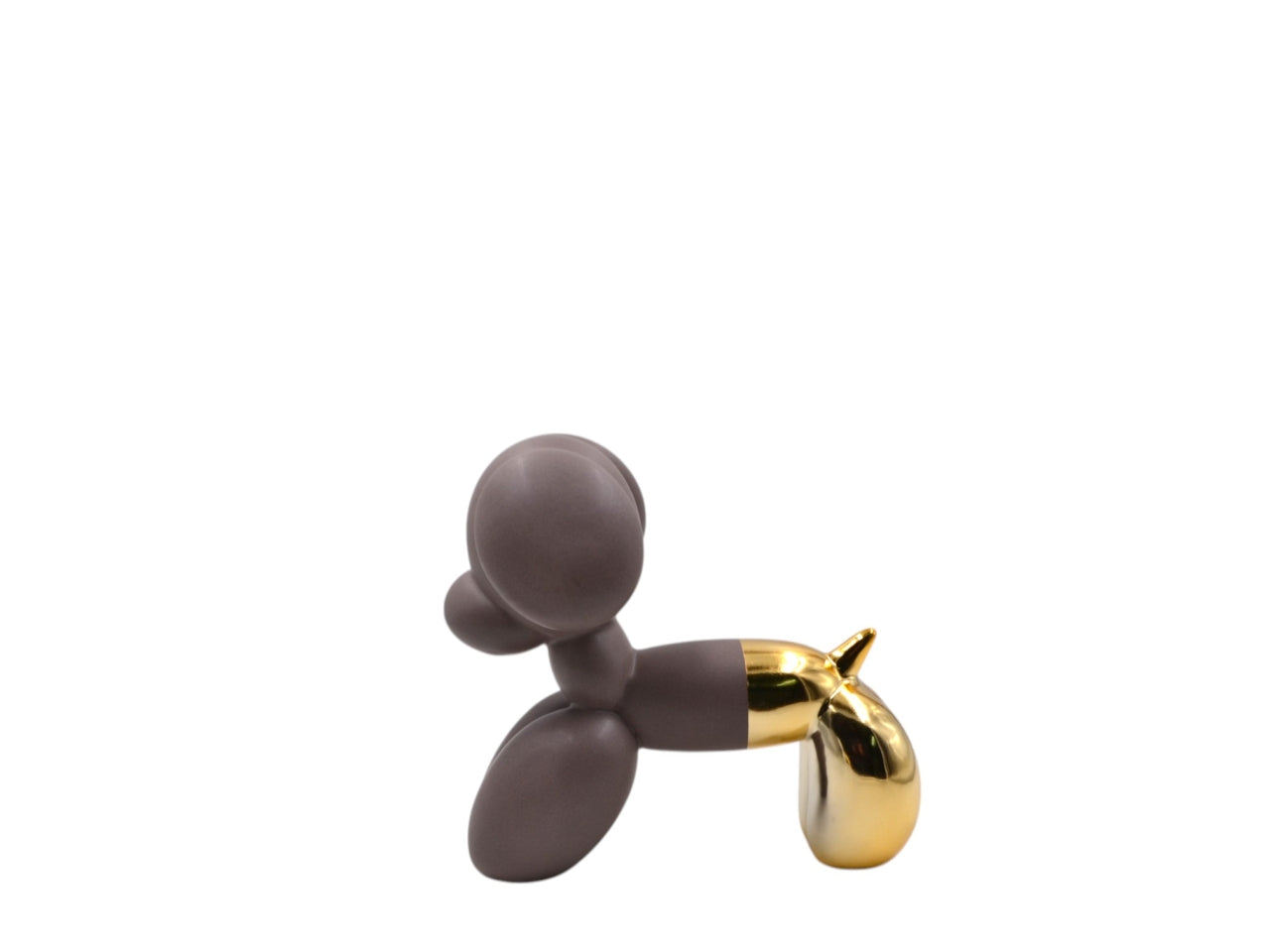 Cane in ceramica bicolore 22x19cm