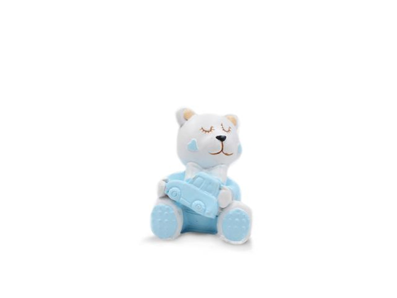 Orsetto in resina celeste 9cm