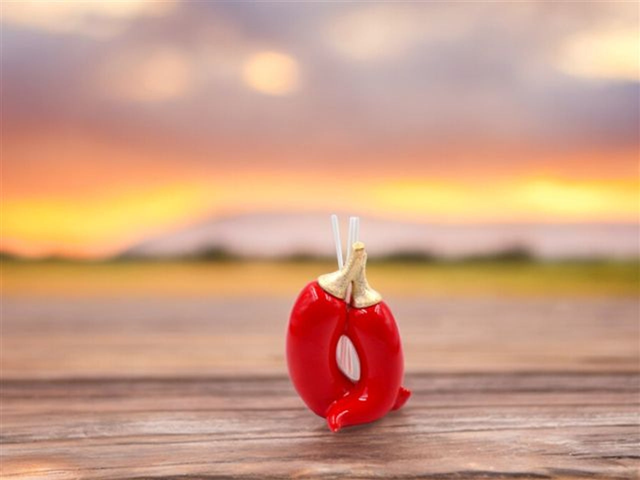 Peperoncino ceramica prof. 9x13cm