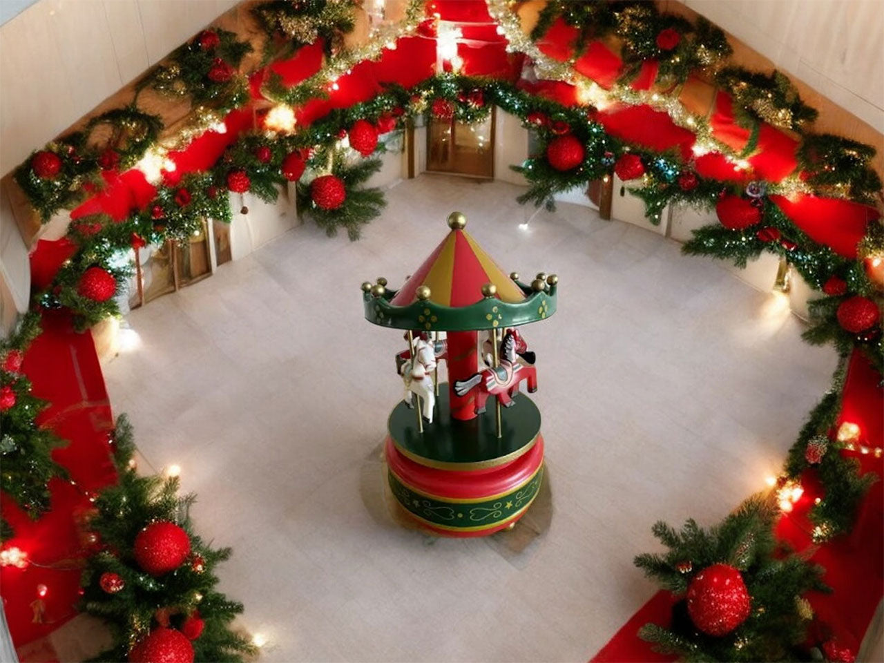 Giostrina carillon natale 18cm