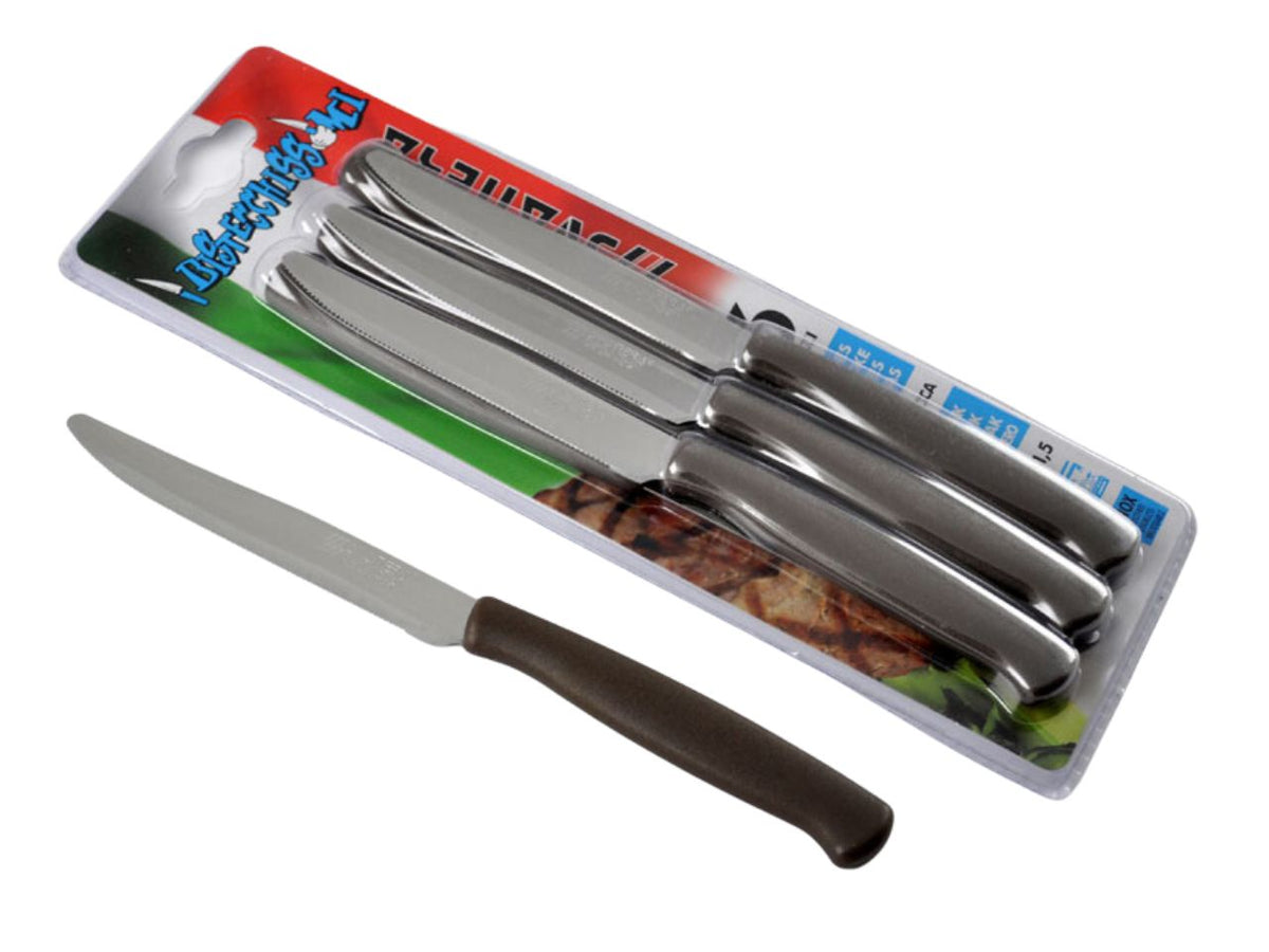 Coltello da bistecca linea jo 6 colore marrone misura lama 1mmx11,5cm