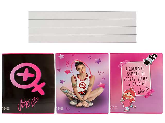 Quaderno La sabri A4 maxi rigatura 1r - la confezione comprende 10 quaderni - assortiti