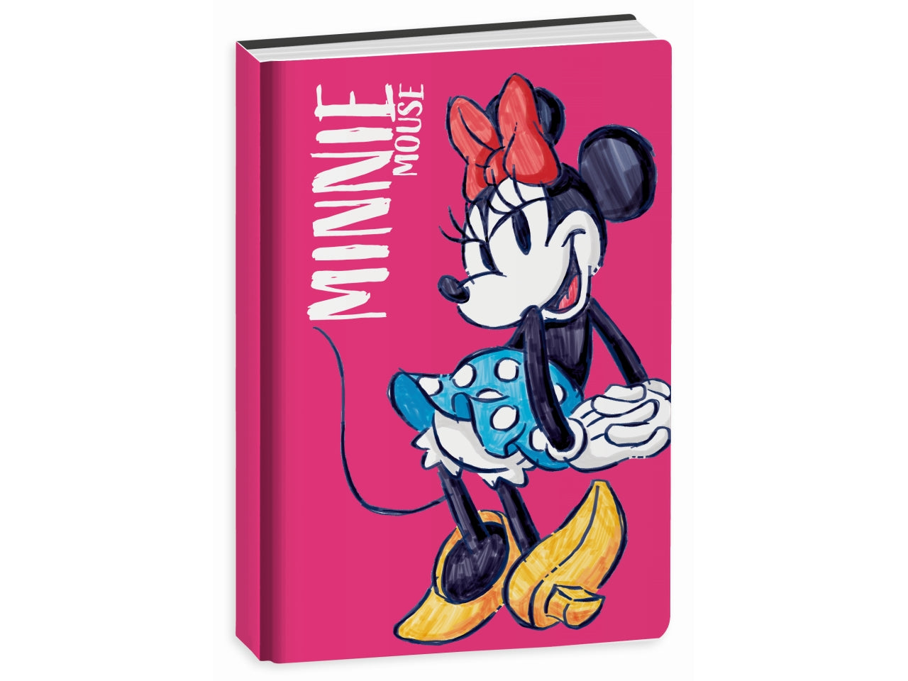 Diario scuola Minnie 10 mesi, copertina imbottita lucida assortiti, 14,5x20,6 cm - Seven