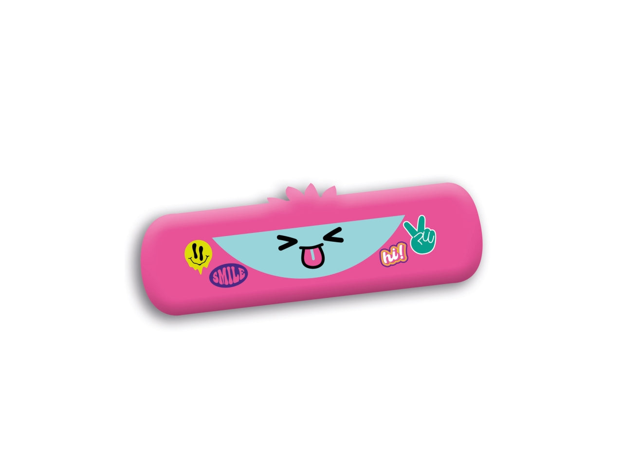 Astuccio ovale scuola Mitama Animals di silicone assortiti, 6,5x22 cm$