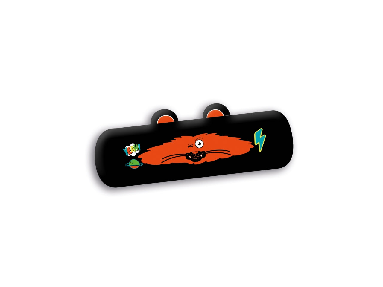 Astuccio ovale scuola Mitama Animals di silicone assortiti, 6,5x22 cm$
