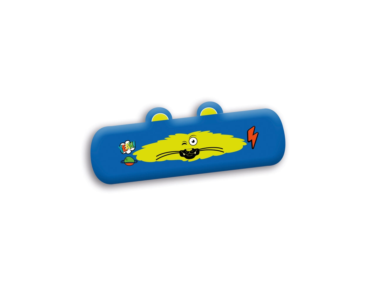 Astuccio ovale scuola Mitama Animals di silicone assortiti, 6,5x22 cm$