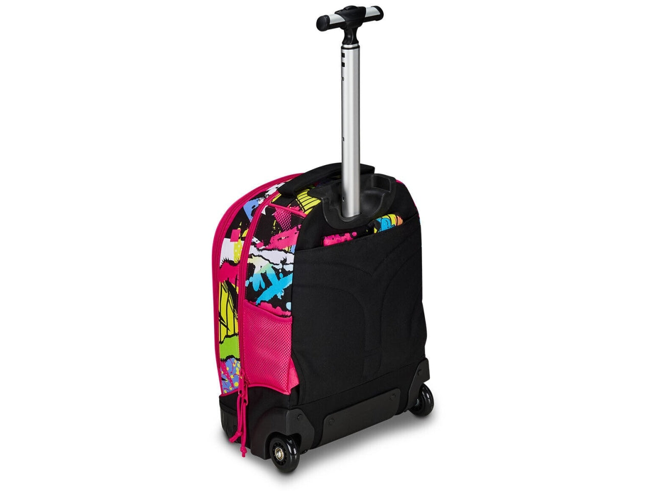 Zaino trolley scuola Mitama, Run Girl in tessuto impermeabile assortiti con tasca laterale porta borraccia, 34x50x26 cm, 33 lt