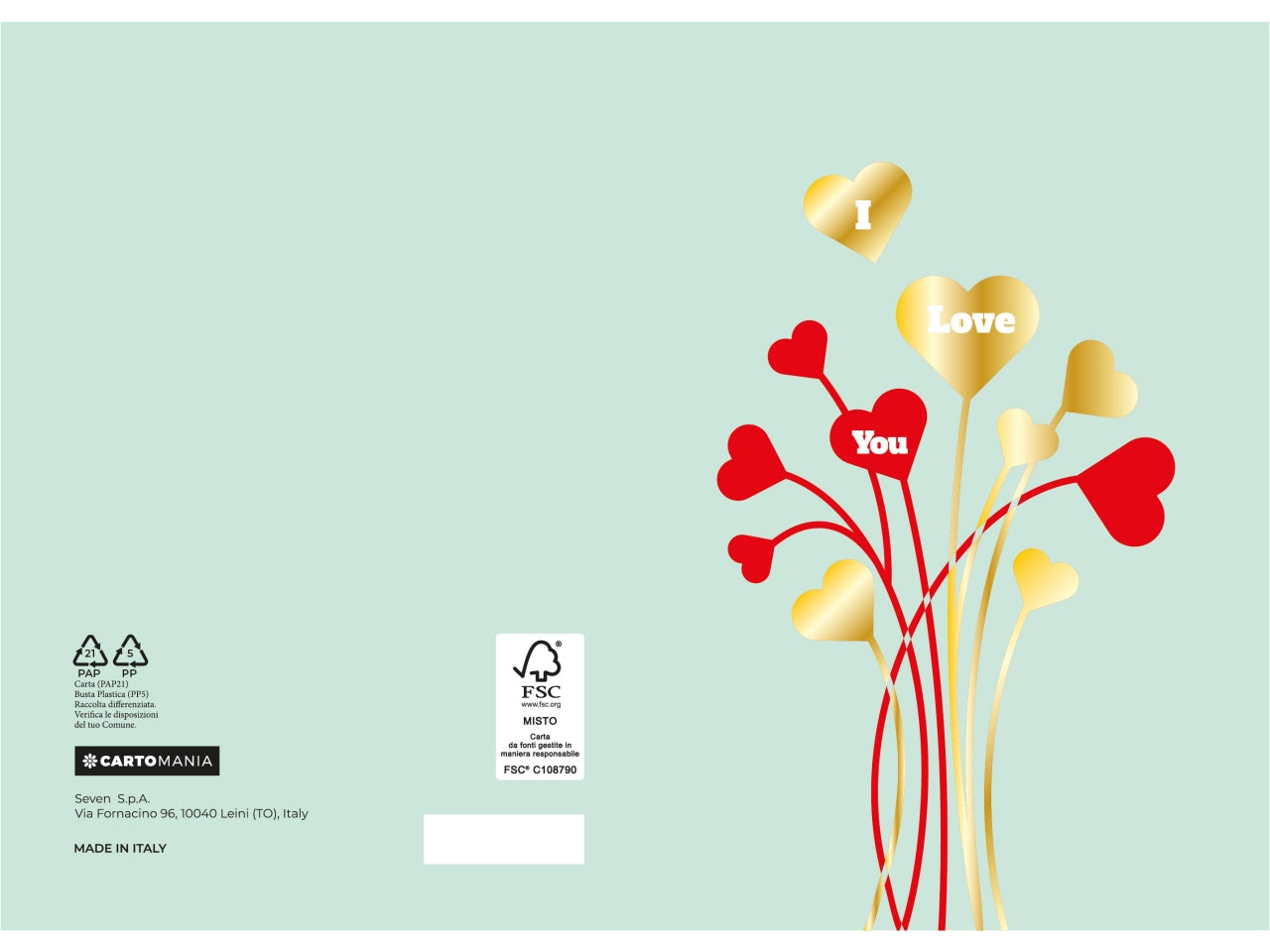 Biglietti sentimentale cartomania | Seven