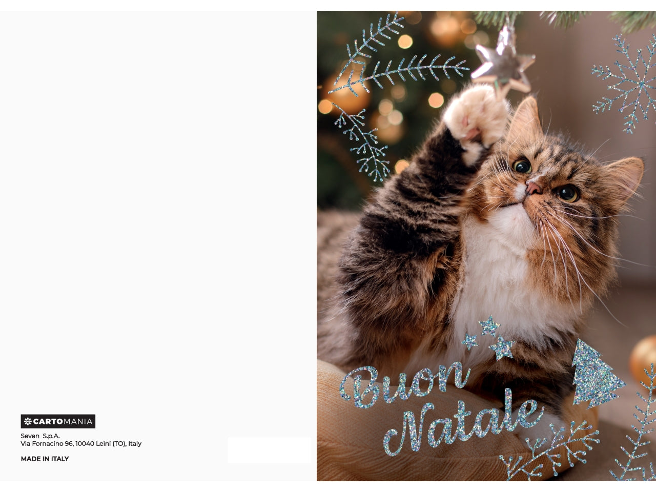 Biglietti natale animali cartomania | Seven