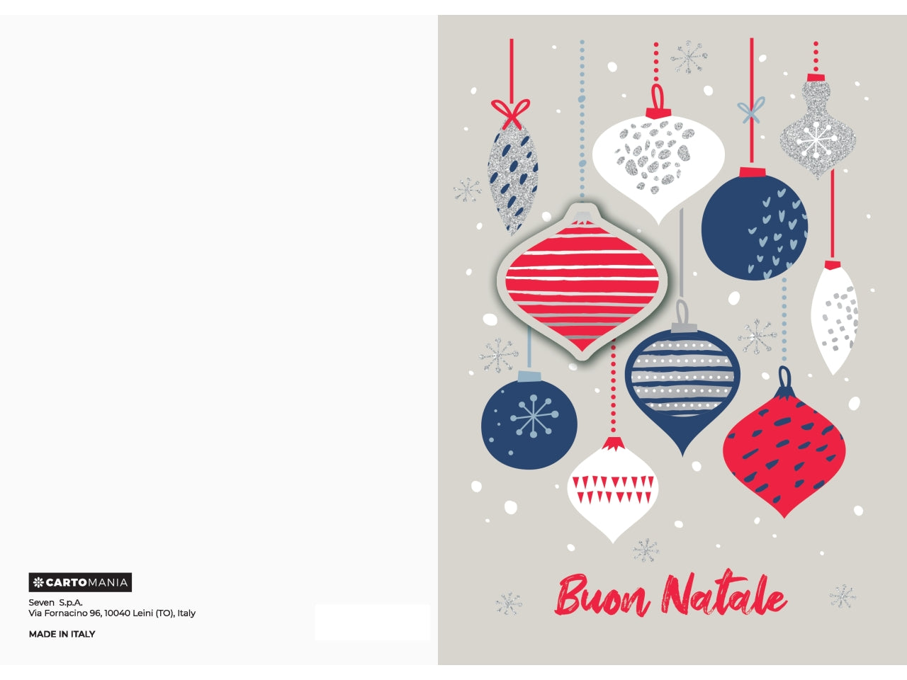 Biglietti natale 3d foil cartomania | Seven